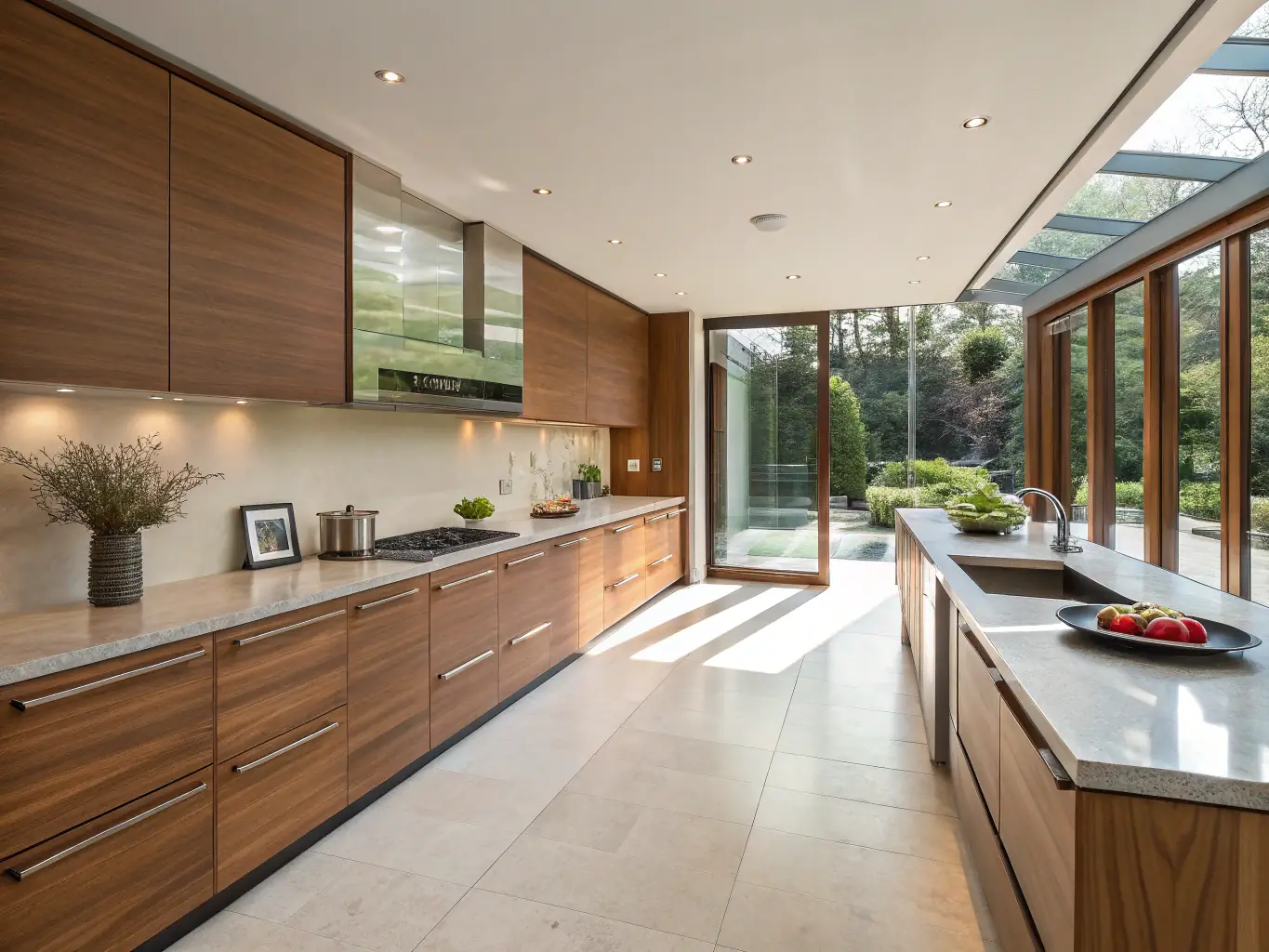 A beautifully renovated kitchen with custom Tibi Soli cabinets, highlighting modern design and premium materials.
